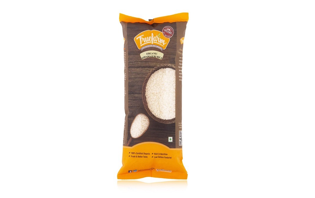 Truefarm Organic Sonamasuri Rice    Pack  750 grams